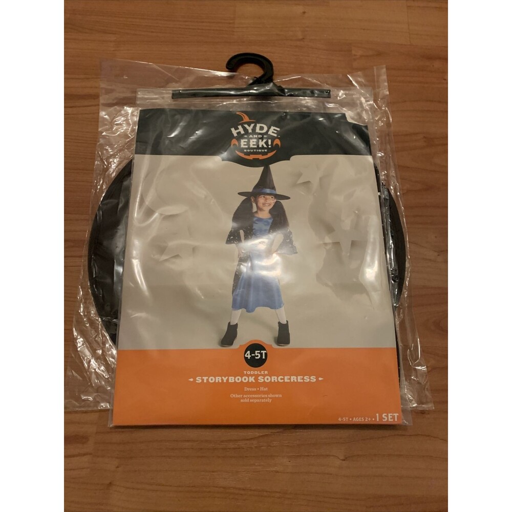 Hyde and Eek Toddler Girls Story Book Sorceress Halloween Costume Size 4-5T